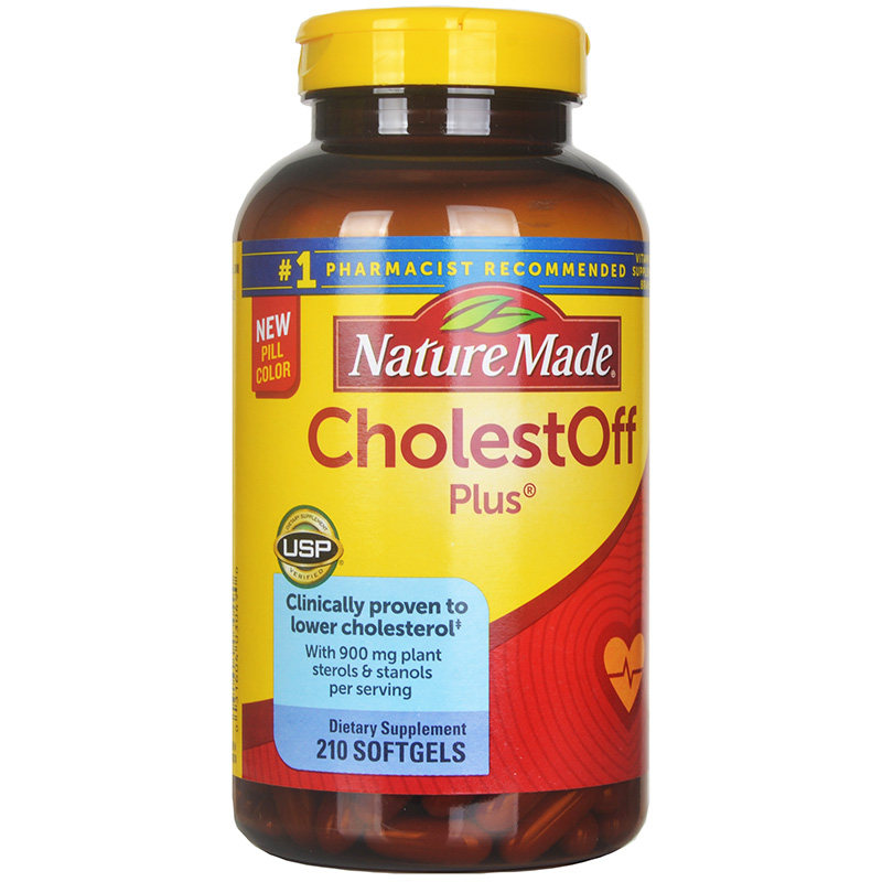 现货美国 Nature Made Cholest Off  胆固醇清片 210粒进口正品