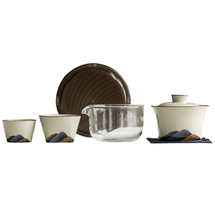 随身便捷式户外露营旅行茶具套装收纳茶盘快客杯一壶两杯泡茶套装