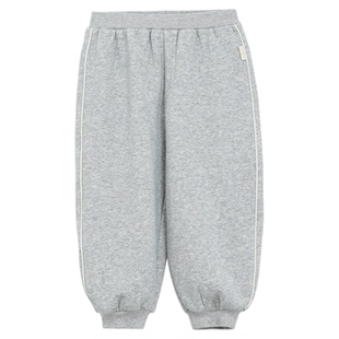 whitewheat儿童2025冬季新款裤子男女童长裤宝宝保暖加绒束脚裤厚