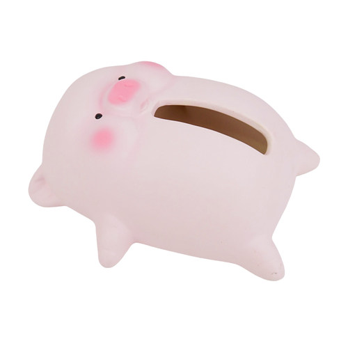 躺平猪猪纸巾盒客厅纸抽盒陶瓷抽纸盒家用茶几摆件餐巾纸盒装饰品