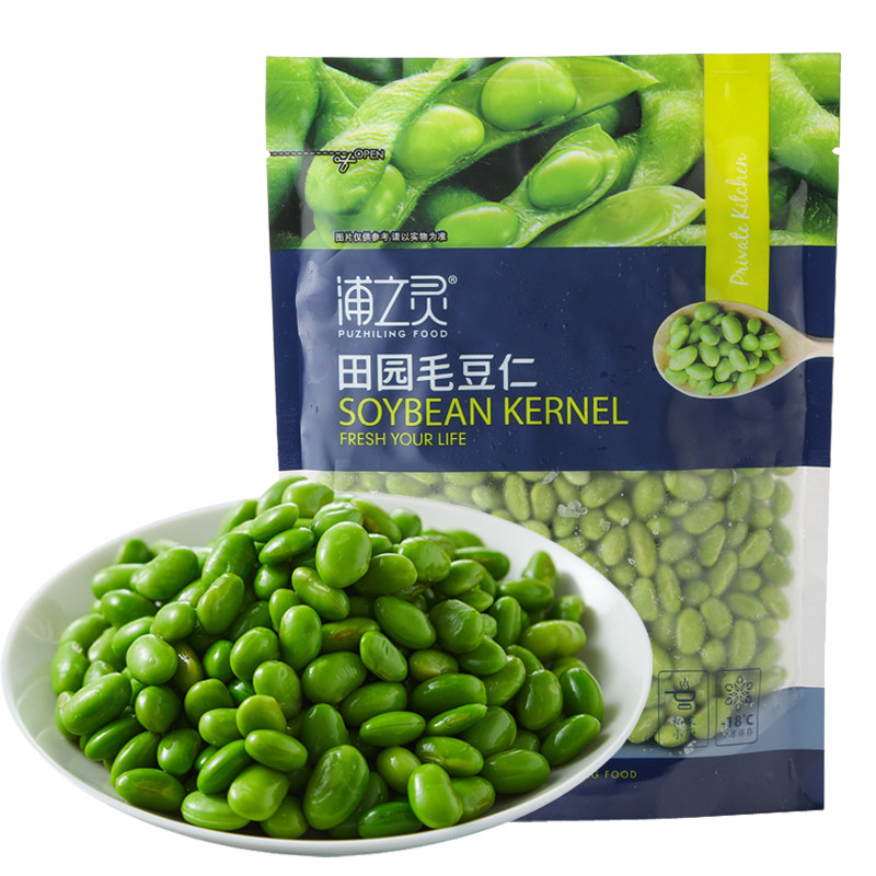 浦之灵300g田园毛豆仁加热即食
