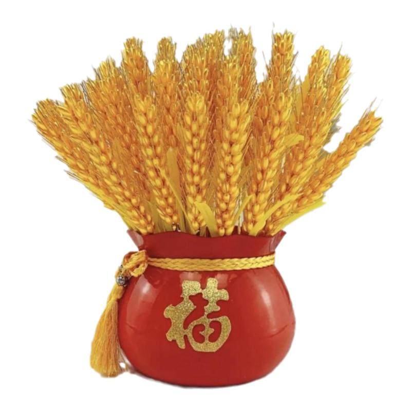 手工制作diy串珠干花大麦花束