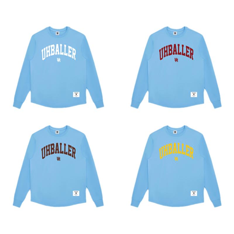 UHBALLER运动长袖高弹速干美式简约篮球t恤男女健身训练服2.0Pro