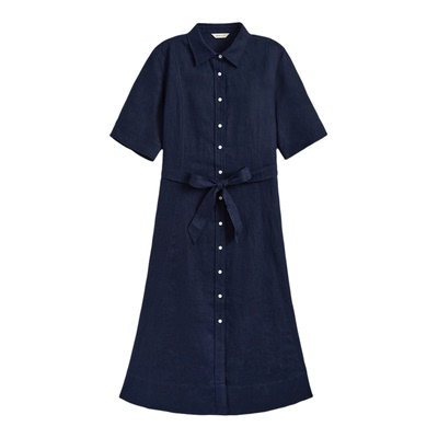 GANT/甘特女士亚麻连衣裙衬衫裙