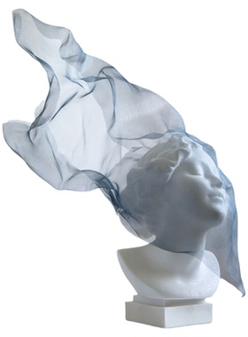 风中的小女孩浪漫创意摆件