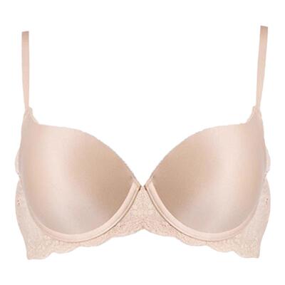 黛安芬简约光面裸色文胸包副乳