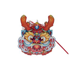 2026新款舞龙灯笼儿童手工diy材料包元宵节夜市摆摊发光花灯