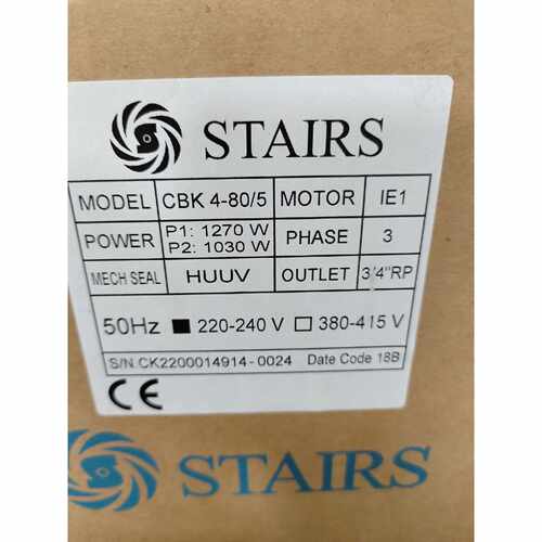 台湾STAIRS切削液冷却泵，STAIRS CBK 4-80询价