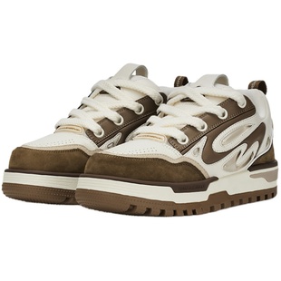 【郭颖 陆栩】HACR丨harshandcruel厚底低帮板鞋情侣面包屑胖丁鞋