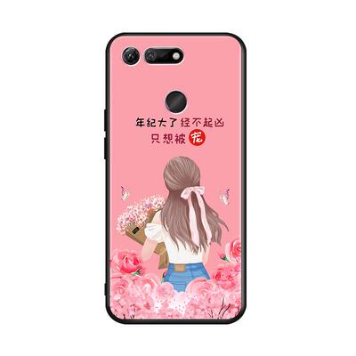 luckrider适用于华为荣耀V20手机壳。送钢化膜honor v20硅胶外壳PCT-AL10潮