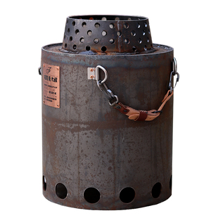 原创设计二次燃烧柴火气化炉家用猛火炉户外露营炉具野炊柴火炉子