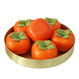 仿真水果柿子道具 美食摄影道具 橱窗布置软装 幼儿园活动区玩具