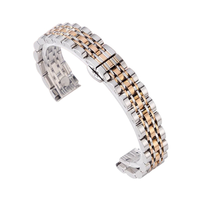 适用小米手表蝴蝶扣钢带表带