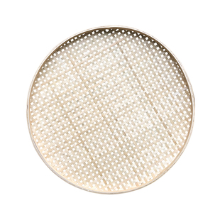 竹编簸箕有孔米筛子家用竹匾竹筐竹篮晾晒圆形托盘装饰竹制品箩筐