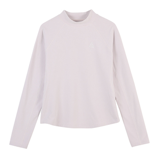 CLOUDSPACE【岁暖】半高领插肩袖双面抓绒长袖女T恤2025冬季上衣