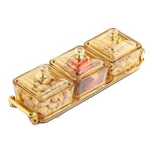 果盘客厅茶几家用创意玻璃零食盘水果盘茶点盘糖果盘干果盘收纳盒