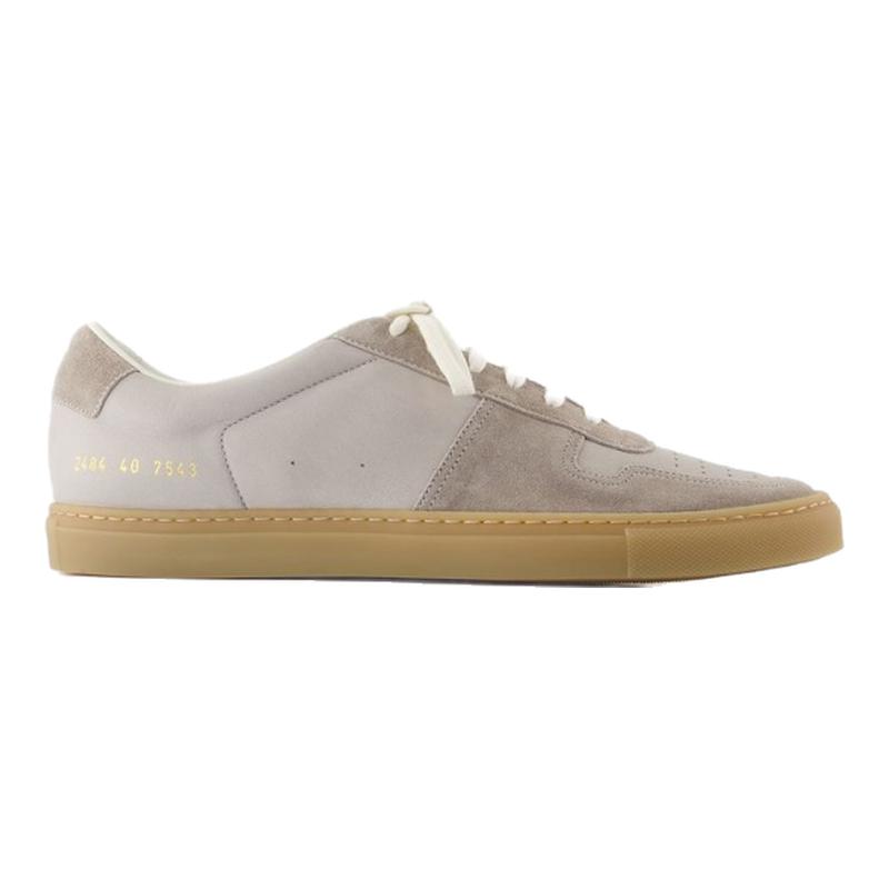 COMMON PROJECTS Bball Duo 修身运动鞋 皮质 灰色