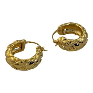 【原版】玫瑰的故事黄亦玫刘亦菲同款耳环菱格圆圈耳饰气质耳扣