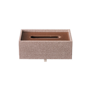 集设酒店样板房间美容院会所洽谈区邸高皮革纸巾盒港式装饰抽纸盒