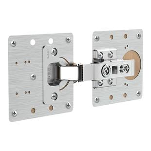 柜子门锁扣合页式闭门器门板卡扣柜门修复板修补片合页自动回弹