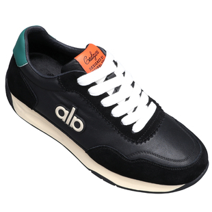 冬季加绒保暖休闲鞋男款时尚拼色真皮阿甘鞋韩版系带软底二棉鞋男