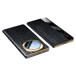 【顺丰闪发】适用华为MateXT三折叠手机壳新款xt非凡大师matexts鳄鱼真皮外壳翻盖屏xts全包防摔男高端保护套