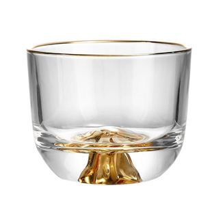 藏金杯观山杯子主人杯功夫茶杯高档茶具个人专用单杯透明玻璃茶盏