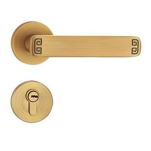 名门静音门锁北欧卧室房间锁具室内简约美式高端门把手VF88005