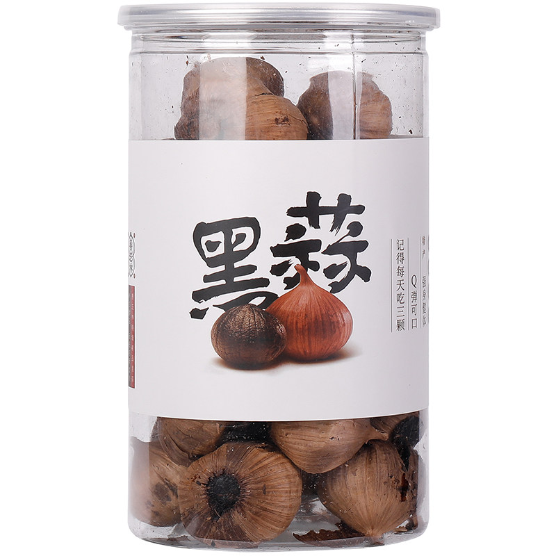 善芝林正宗独头黑蒜官方旗舰店出口级黑大蒜头即食煲汤山东特产