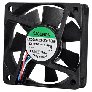 建准12V0.59W静音6015机箱CPU电脑6CM散热风扇EC60151B3-Q00U-Q99