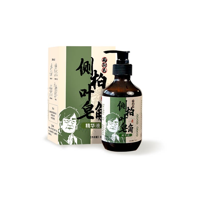 侧柏叶何首乌洗发液官方旗舰店水皂角植物草本中草药洗头发