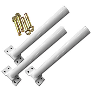 太阳能支架一体路灯不锈钢支架30W40W光伏板加厚灯杆安装螺丝包邮