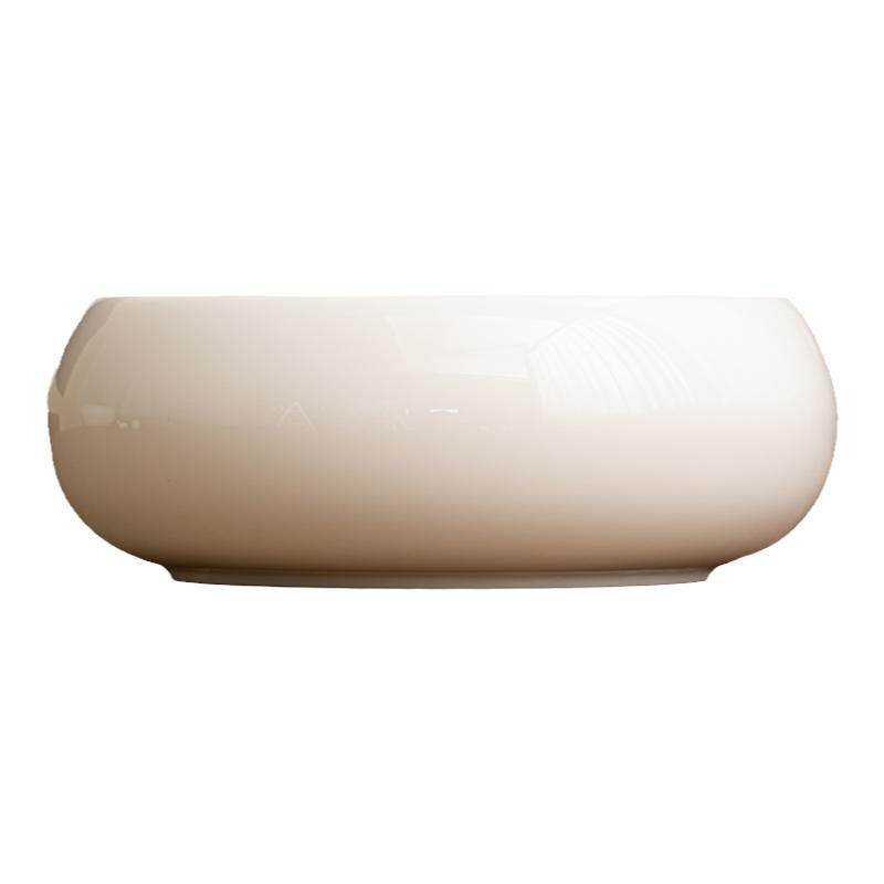 羊脂玉茶洗高端白瓷茶缸功夫茶具