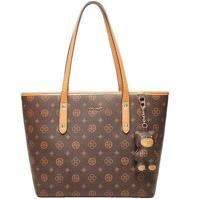 奥康托特包大容量百搭老花单肩