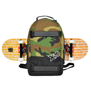 Mackar滑板包双肩包双翘板护具收纳包路陆冲板背包学生书包滑板袋