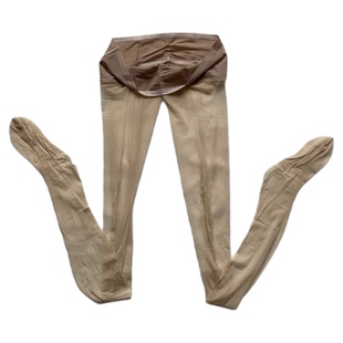 「融化」超薄款无缝丝袜女网纱腰口高腰显瘦连裤袜性感黑丝带脚型