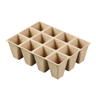 纸浆育苗杯一次性可降解育苗盘培育盆纸质营养钵育种盘种植杯批发