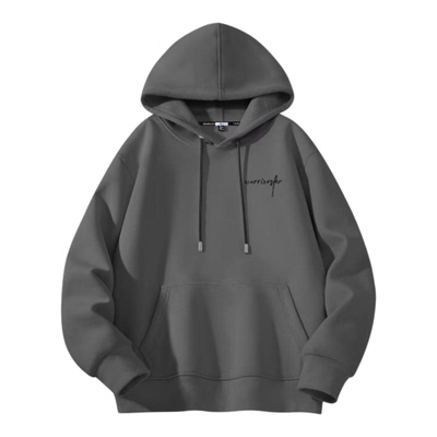 新款男士美式高街宽松连帽外套