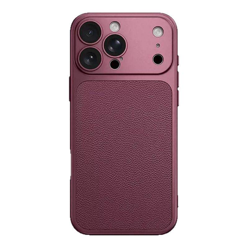 适用红米k80手机壳100Pro90max70小米18简约15勃艮第红60皮纹40秒变note17高级感14带镜头膜13轻奢韩系12x套s
