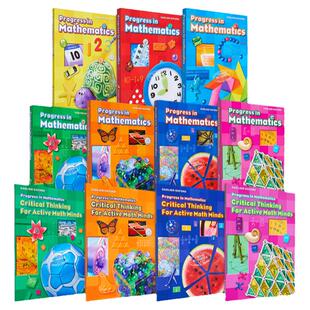 Sadlier Progress in Mathematics Grade K 1 2 3 4 5 6 进步数学系列 英文原版 进口图书 学龄前 小学教材教辅练习 数学题