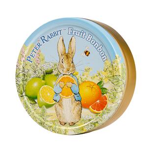 德国进口彼比得兔水果糖果汁糖果混合水果味喜糖铁盒罐硬糖礼盒装