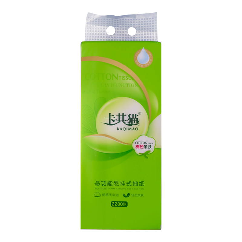 6层超厚印花悬挂式下方抽取抽纸