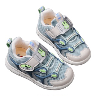 班纳米菲秋季毛毛虫童鞋男童运动鞋一脚蹬春秋款小童幼童宝宝鞋子