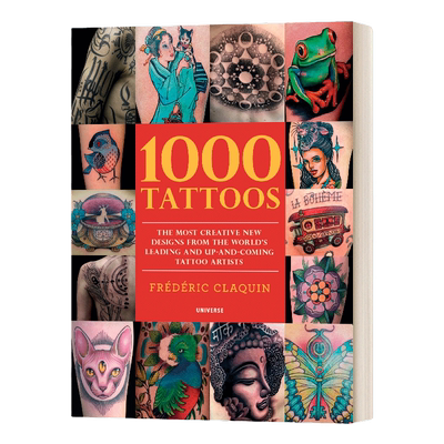 英文原版 1000 Tattoos 1000个纹身图案 纹身图案设计 英文版 进口英语原版书籍