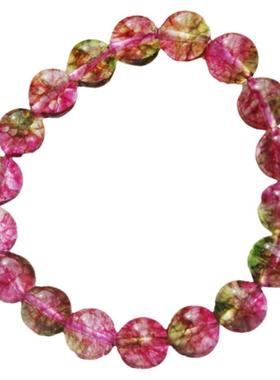 红绿双色水晶手链西瓜水晶手链