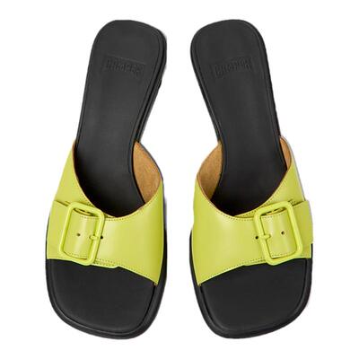 看步方头粗跟女鞋Camper