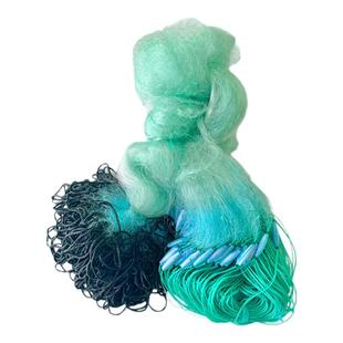 捕鱼网挂网抓鱼渔网粘网三层加重沉网细丝定做鲫鲤草鳊鱼水库网