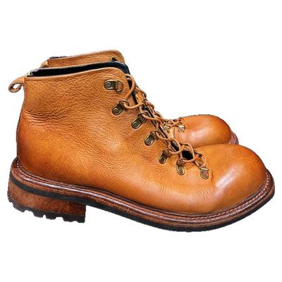 高级感水洗软皮靴高帮英伦风百搭