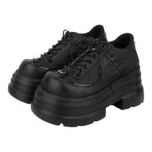 purple tiger【原创】夏季赛博朋克厚底鞋女2025百搭小众设计皮鞋