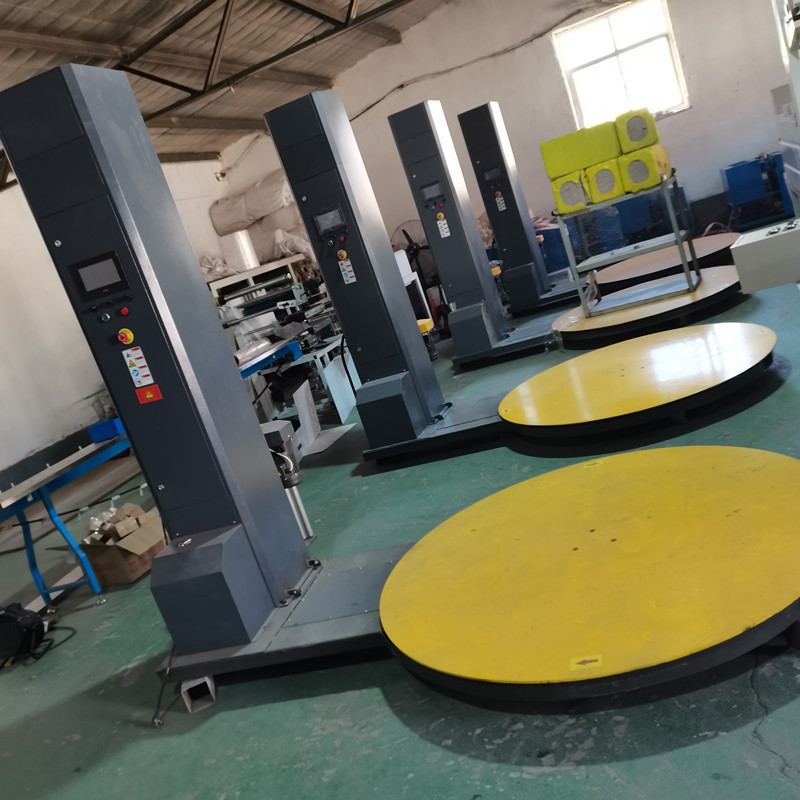 托盘缠绕膜打包机化工产品拉伸膜自动包装机行李包裹缠绕机